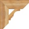 Ekena Millwork Balboa Slat Rough Sawn Bracket w/ Offset Brace, Western Red Cedar, 8"W x 20"D x 20"H BKT0806X20X20BOA06RWR - alternate 3